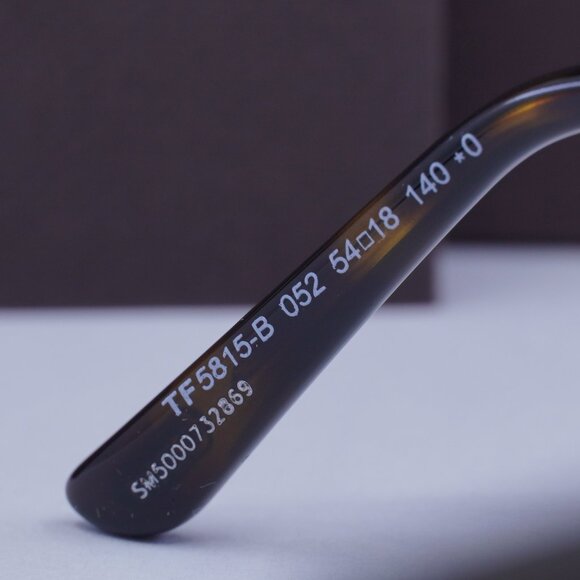 Tom Ford FT5815-B 052 Cat Eye Eyeglasses 54mm - Dark Havana/Gold - Picture 9 of 11